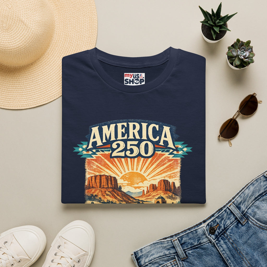 America 250 x New Mexico — Vintage Desert Sunset