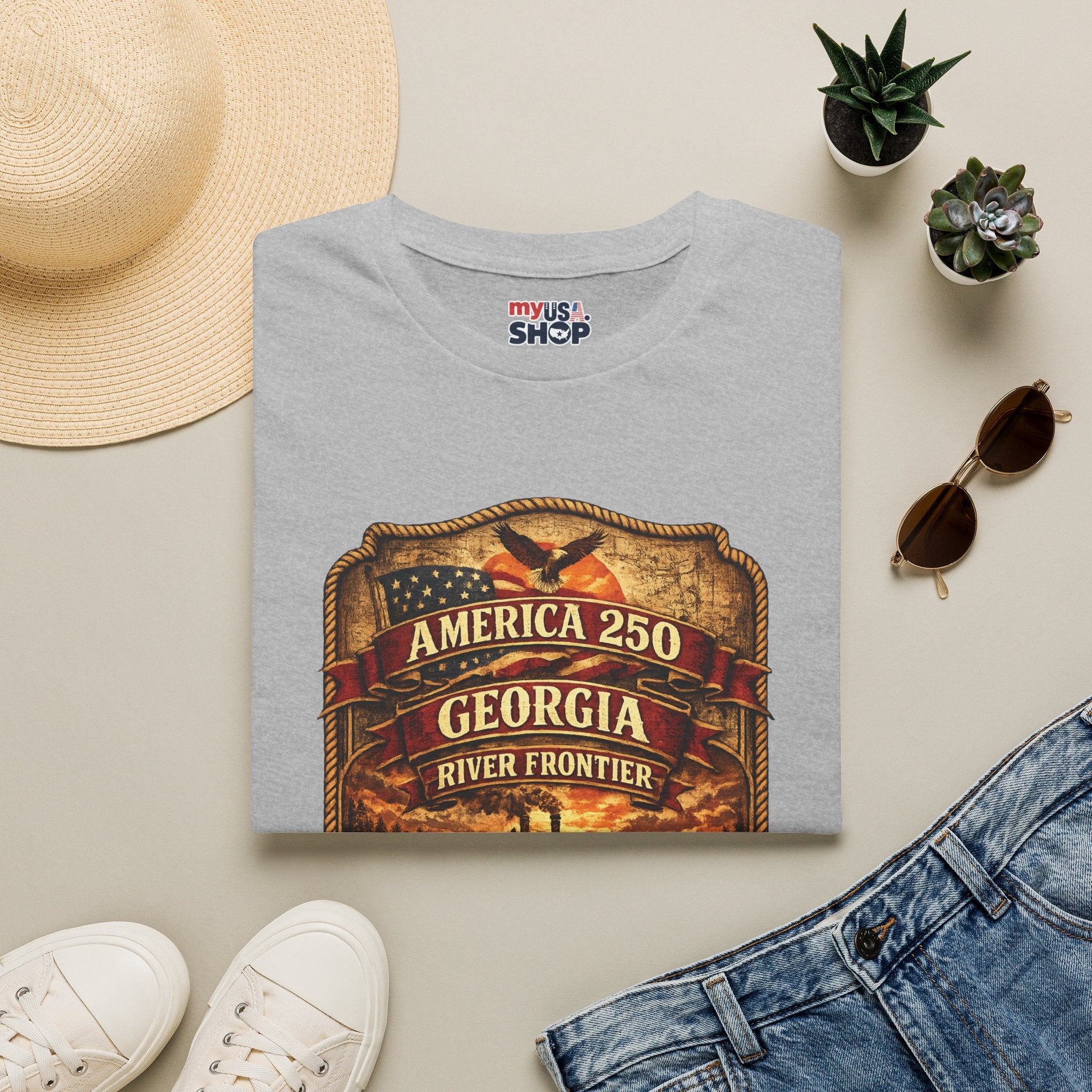 America 250 Georgia - River Frontier T‑Shirt