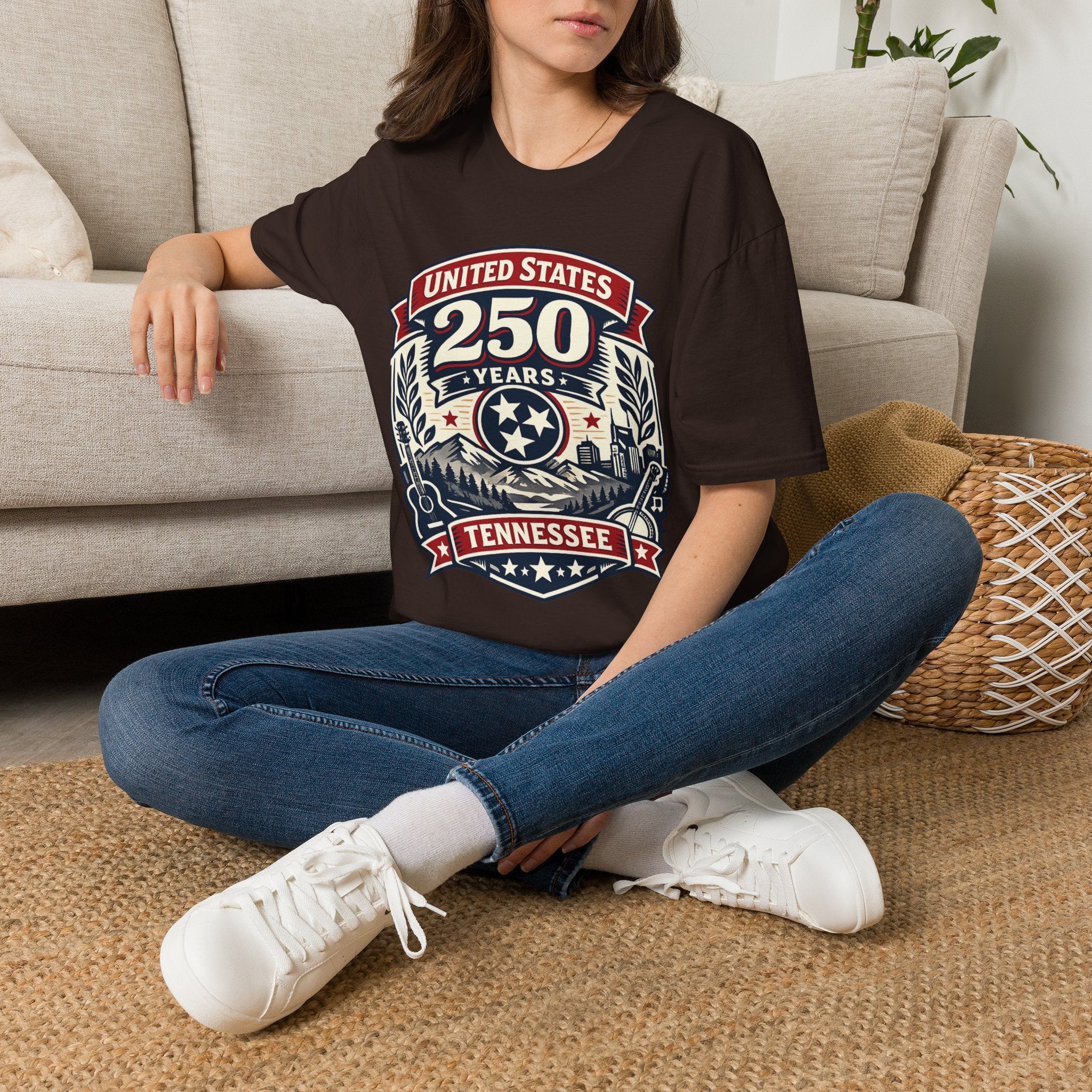America 250 Tennessee T-Shirt — United States 250 Years Heritage Graphic Tee