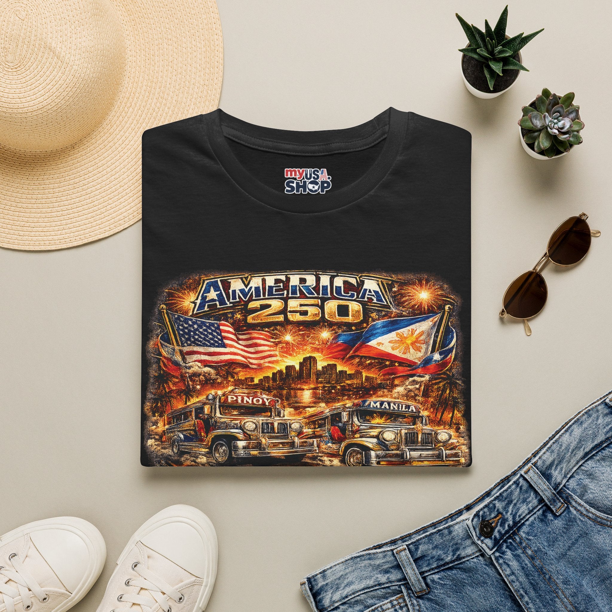 America 250 — Filipino American Patriotic Tee