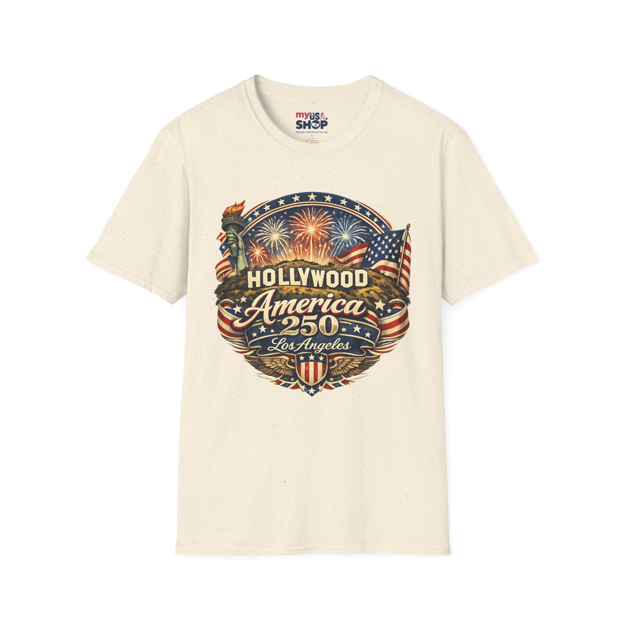 Los Angeles Hollywood Meets America 250 California Tee