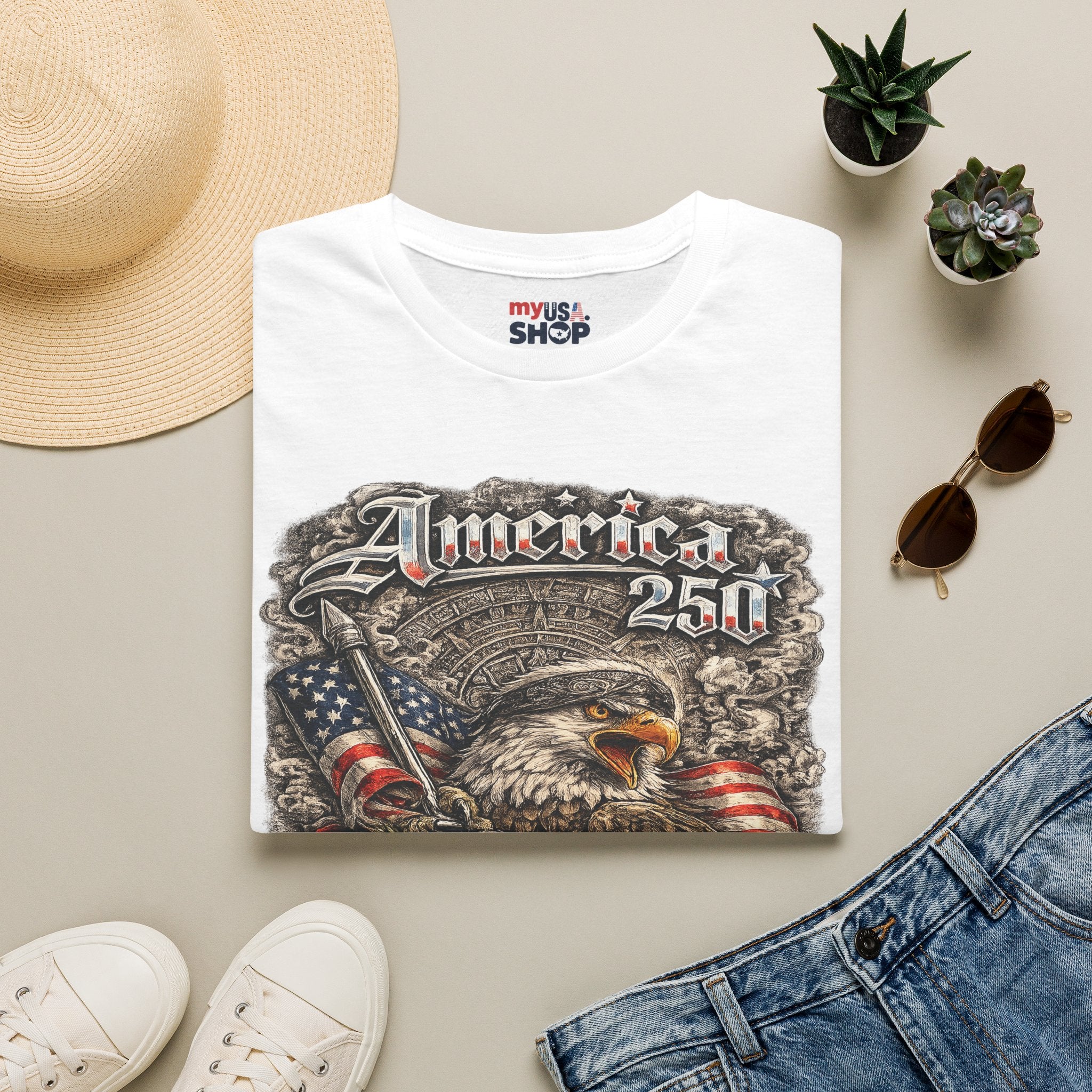 America 250 Eagle — Chicano Proud & Brave Patriotic