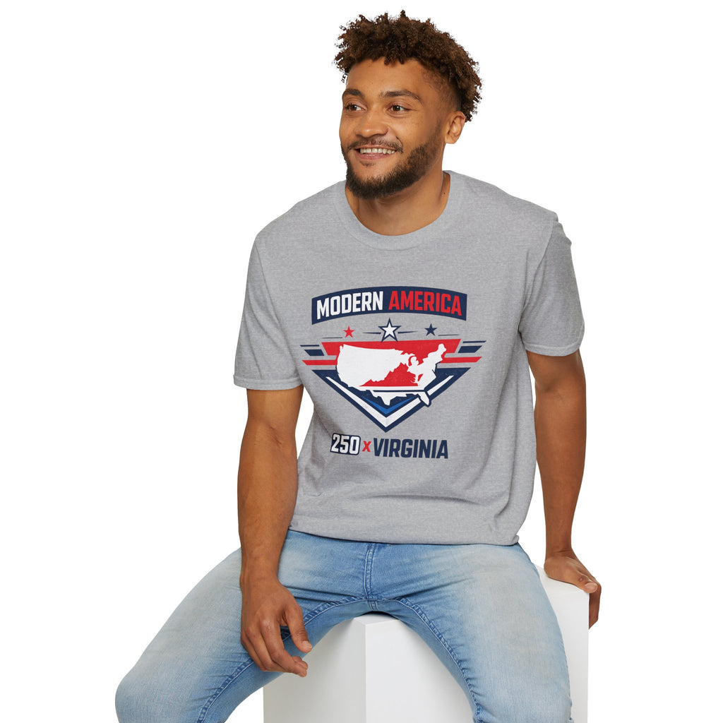 America 250 Virginia T‑Shirt — Patriotic USA State Graphic Tee