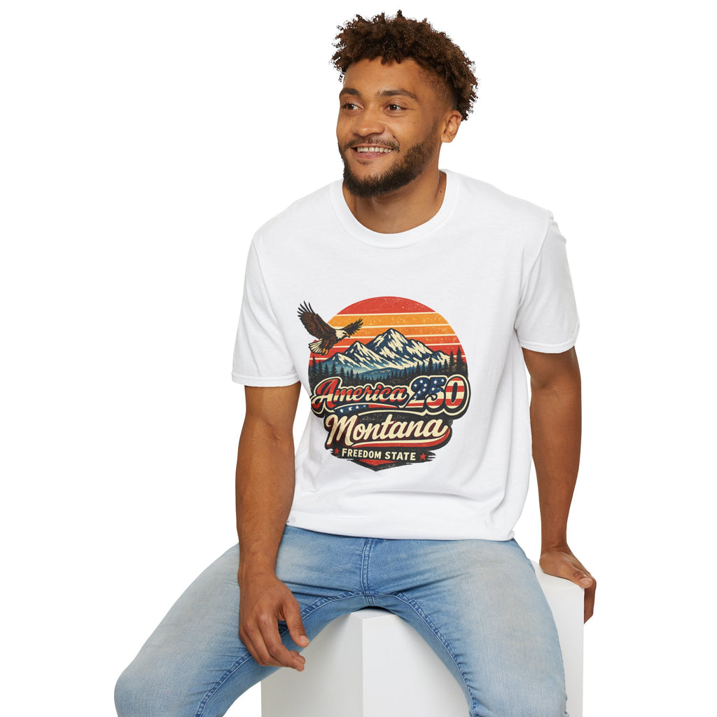 America 250 x Montana Vintage Eagle — America 80s Retro Mountain