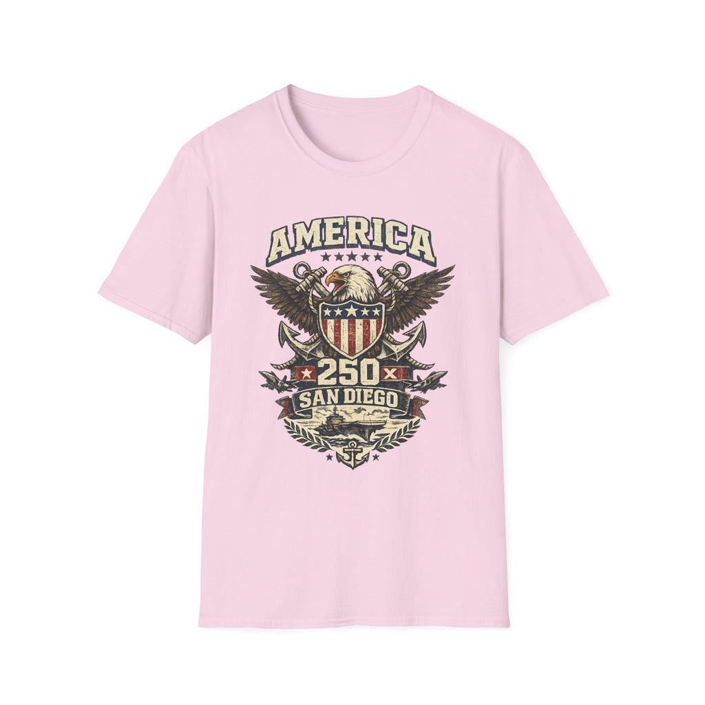 America 250 San Diego California Emblem Tee