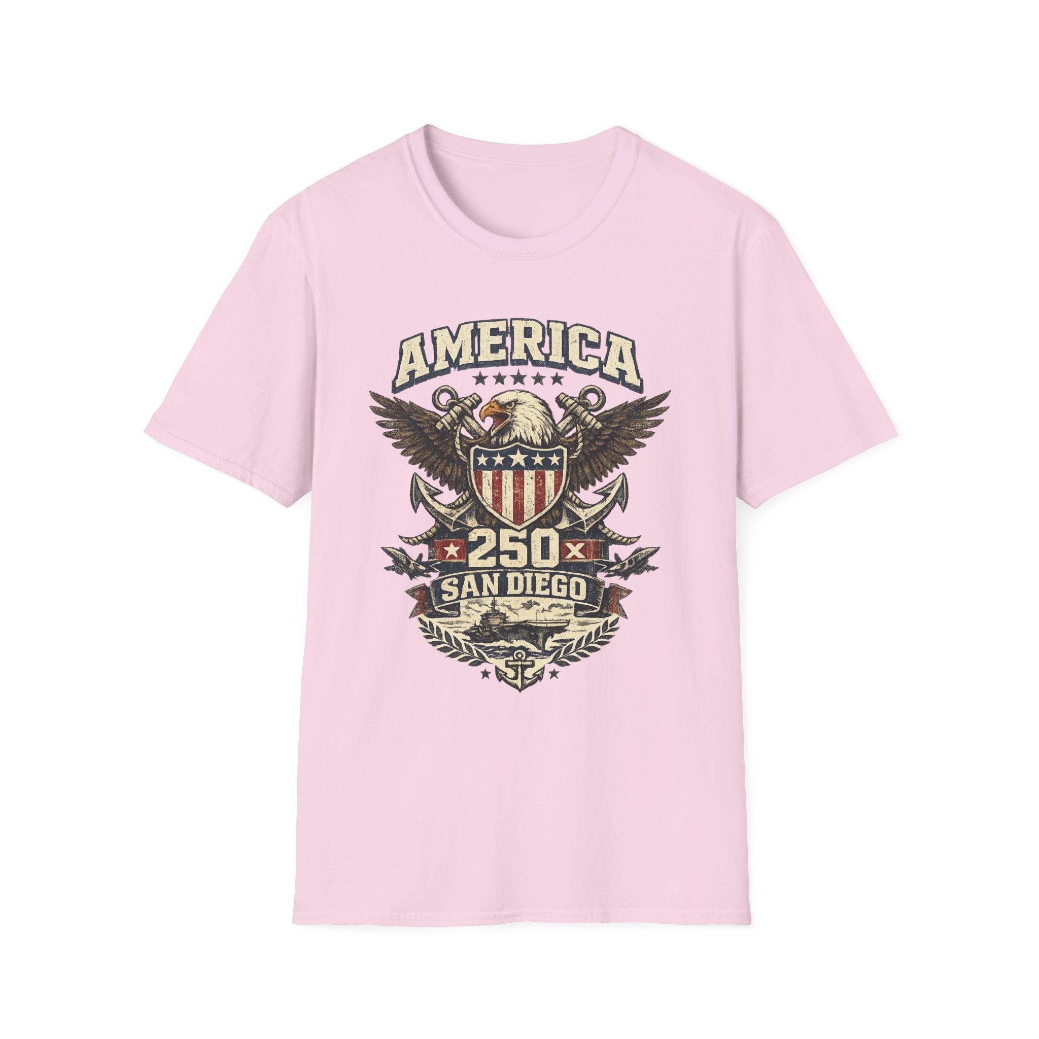 America 250 San Diego California Emblem Tee