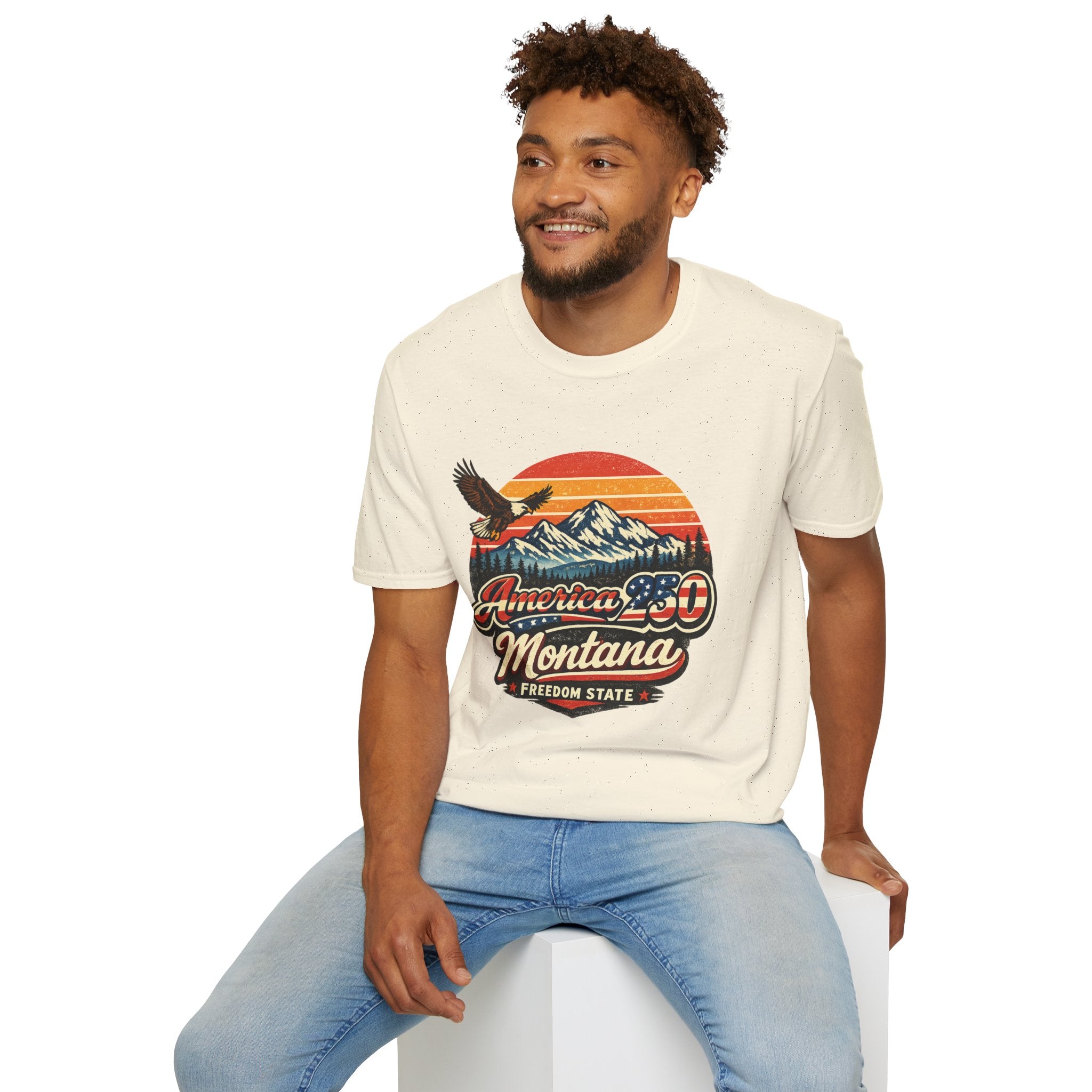 America 250 x Montana Vintage Eagle — America 80s Retro Mountain