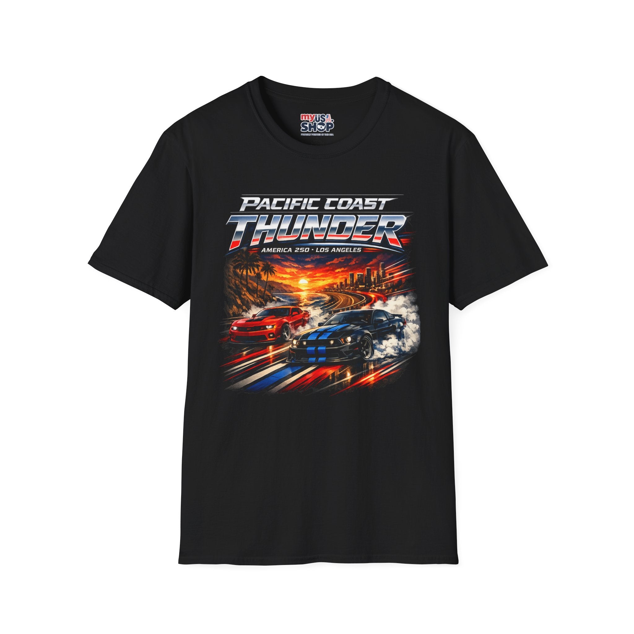 America 250 Los Angeles California Pacific Coast Thunder Tee
