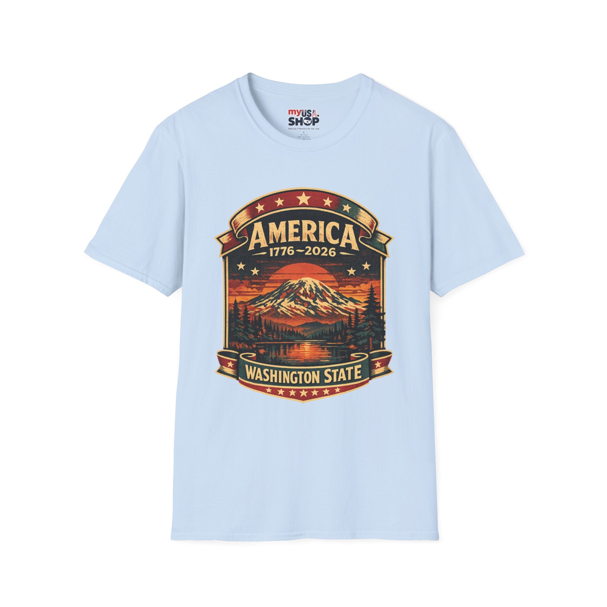 America 250 - Washington State Vintage T-Shirt