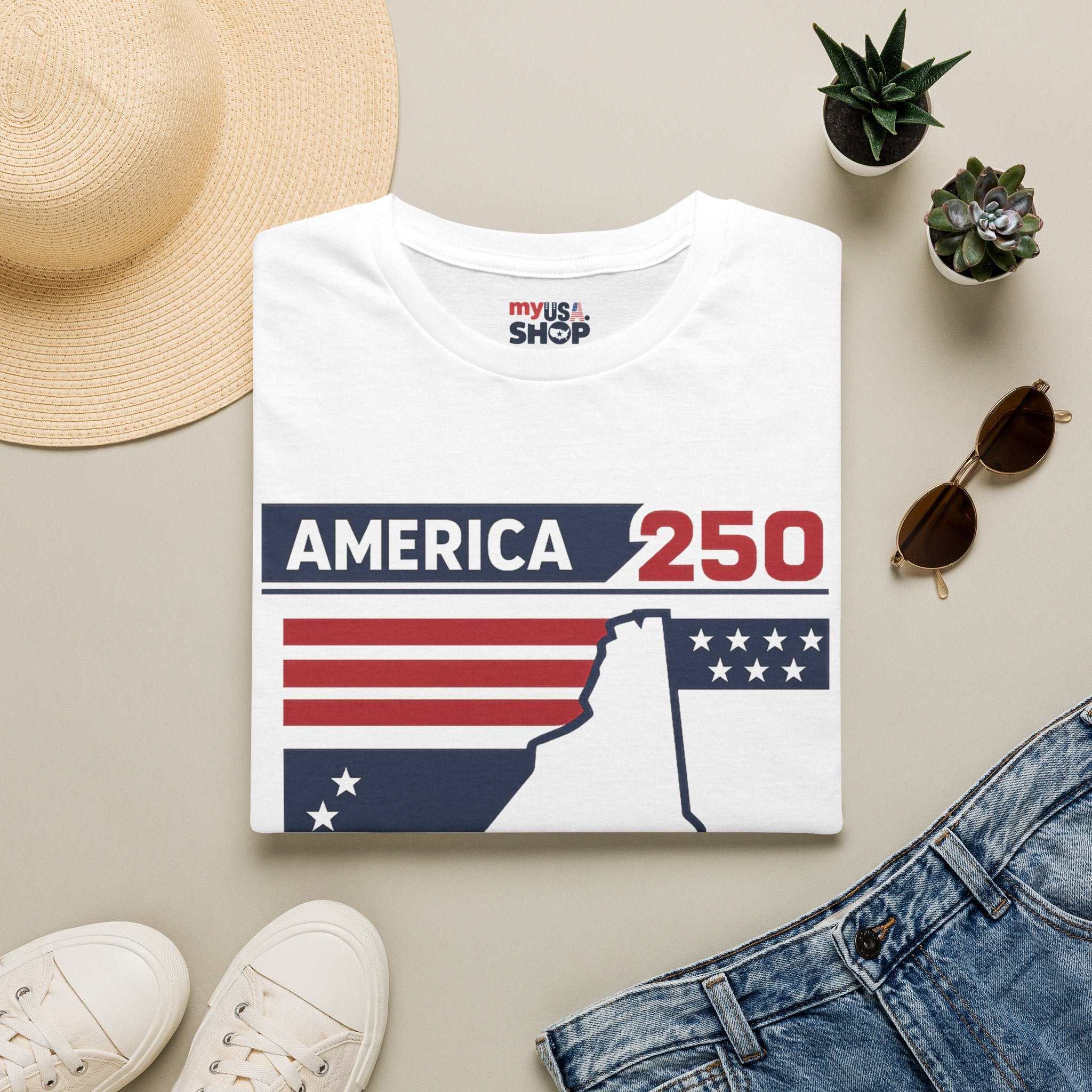 America 250 New Hampshire T-Shirt — 250 Years of Freedom (1776–2026)