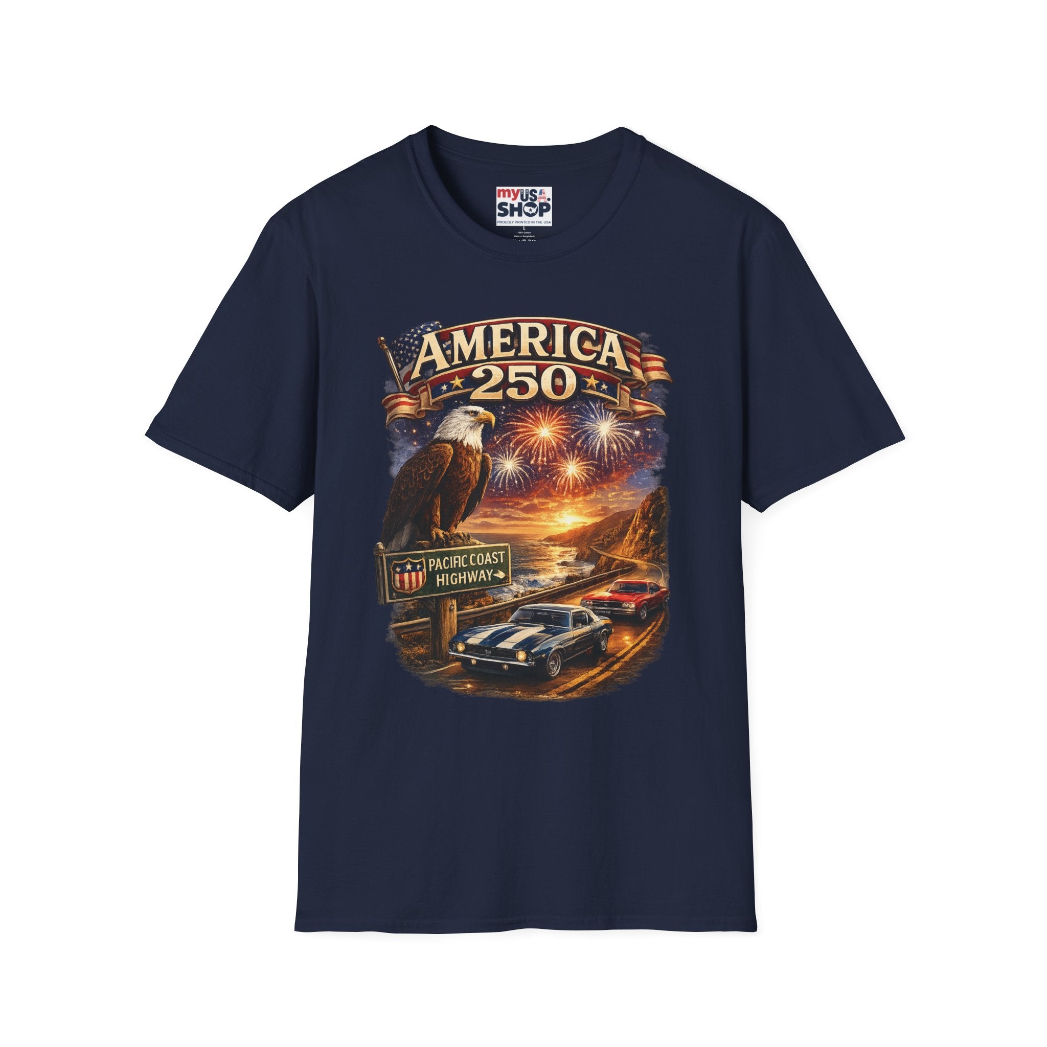 America 250 Eagle Fireworks T-Shirt