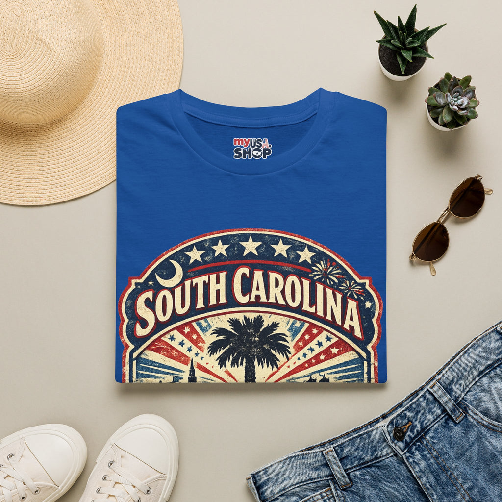 America 250 South Carolina Anniversary T-Shirt — Retro State Pride Tee