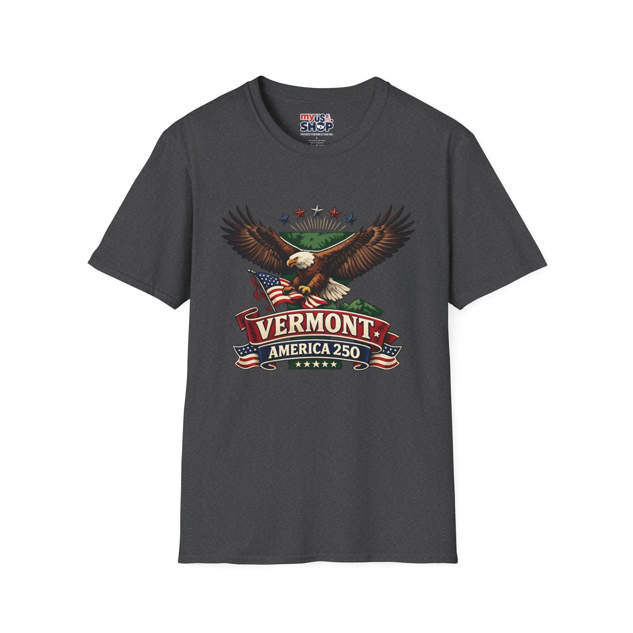 America 250 – Vermont Eagle Heritage Vintage Tee Design