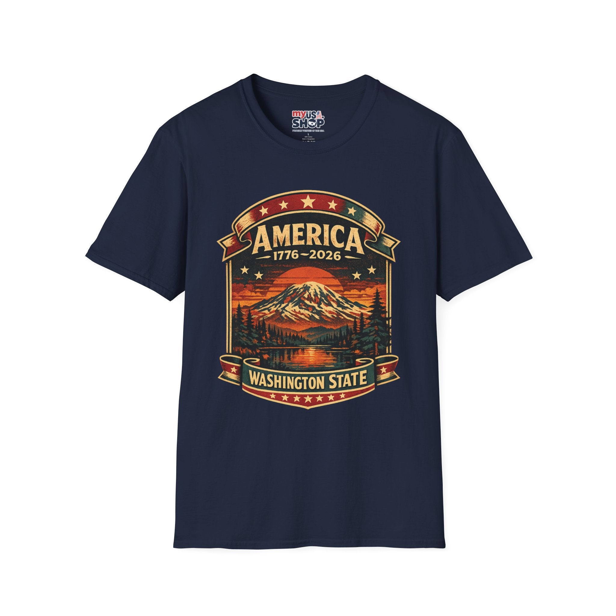 America 250 - Washington State Vintage T-Shirt