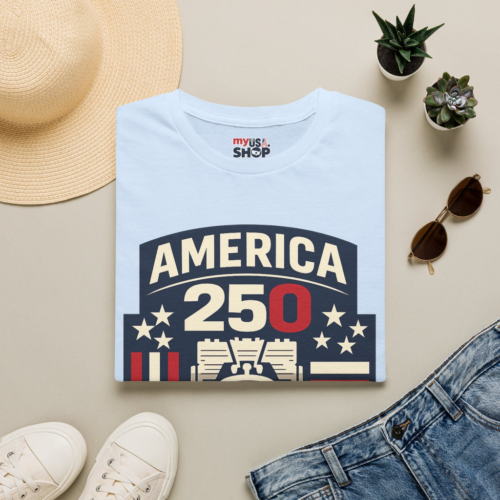 Pennsylvania America 250 Shirt — Modern Minimal Patriotic Badge Tee