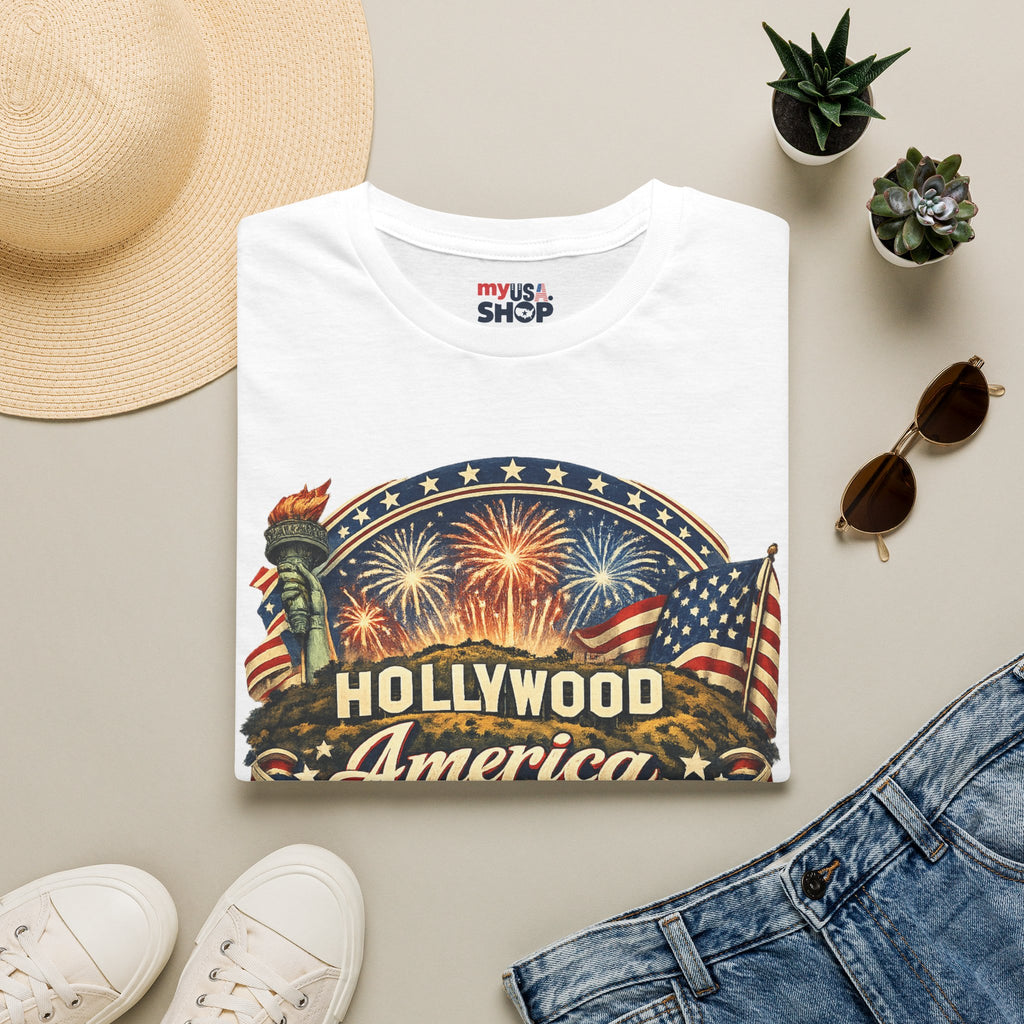 Los Angeles Hollywood Meets America 250 California Tee