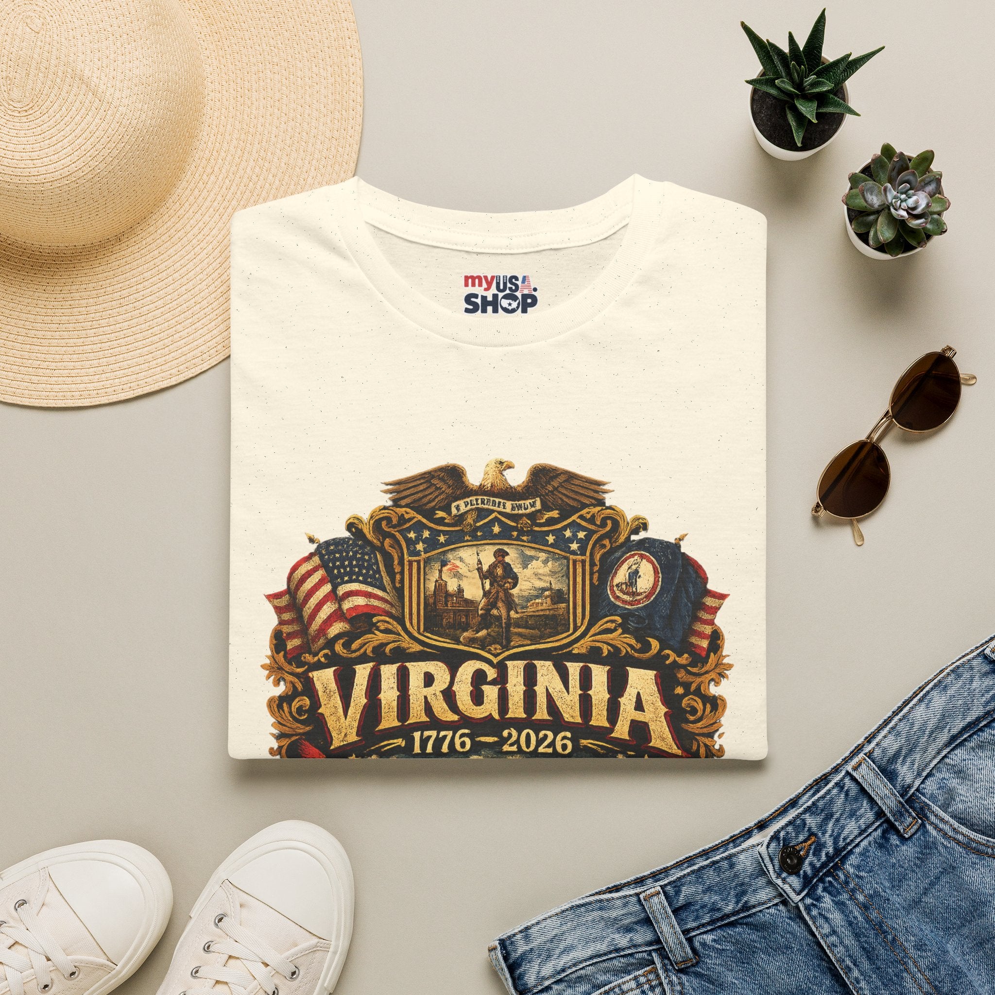 America 250 Co Virginia 250th Anniversary T-Shirt - Commemorative State Pride Tee