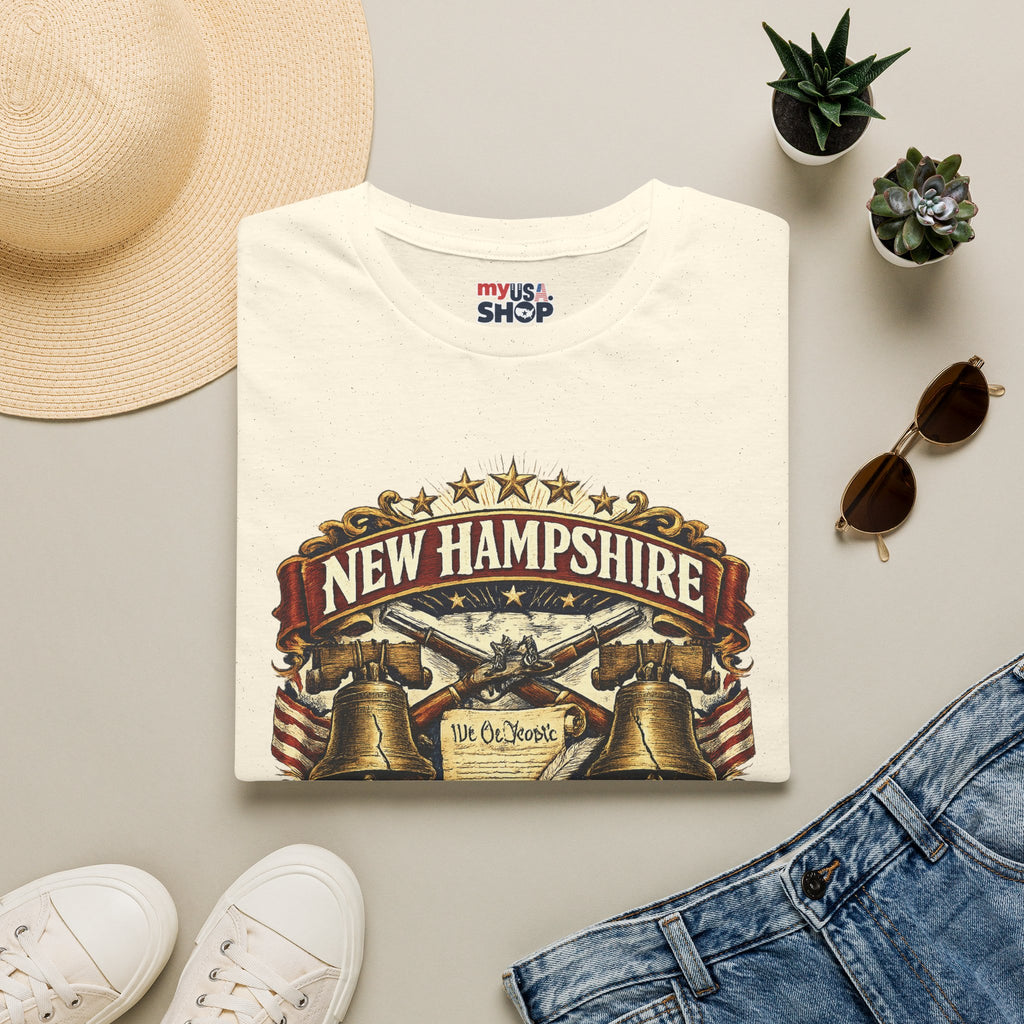 America 250 New Hampshire Heritage T-Shirt — We the People 250th Anniversary Vintage