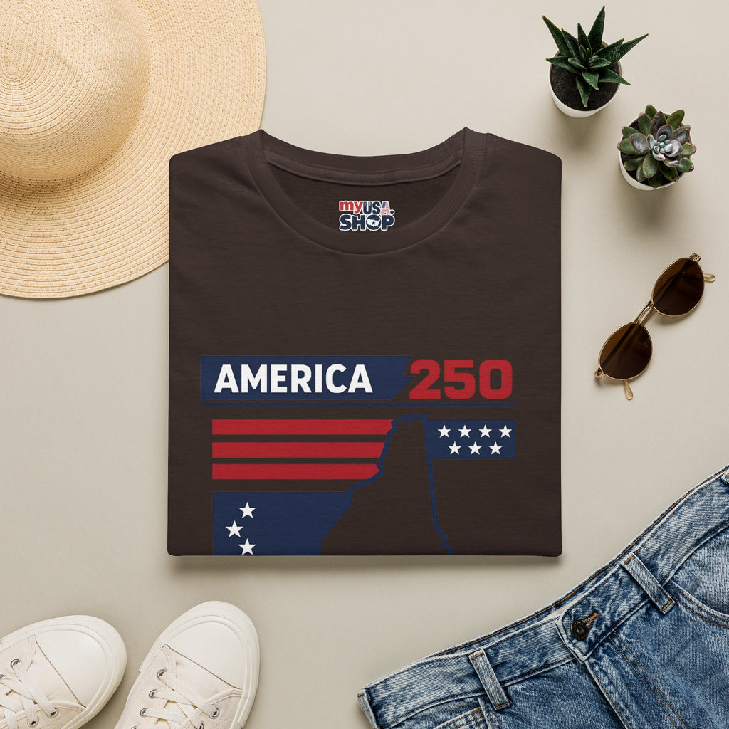 America 250 x New Hampshire Map
