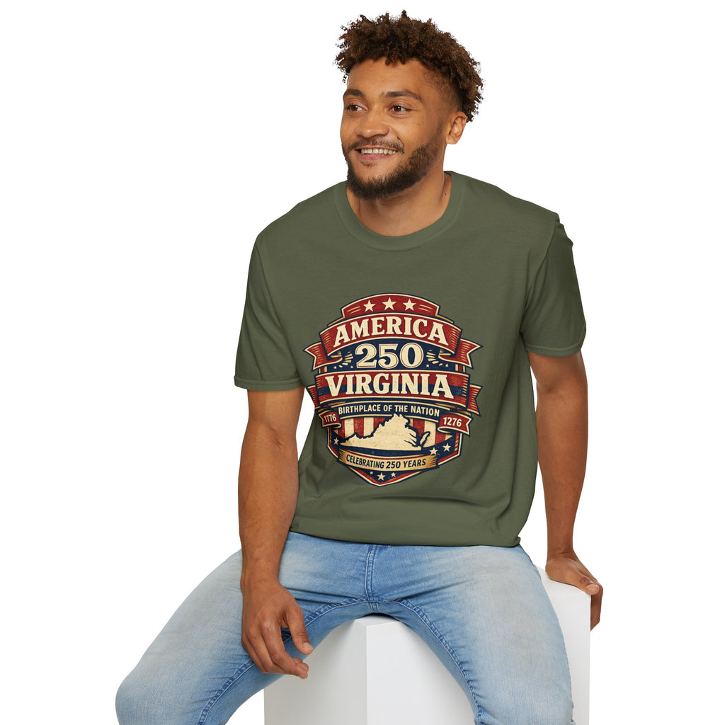 American 250 Virgnia Tee Birthplace of the Nation Design