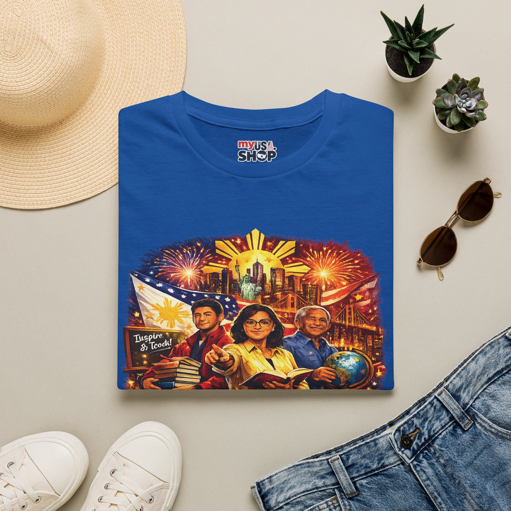 America 250 Years of Freedom Through Education Filipino American Patriotic