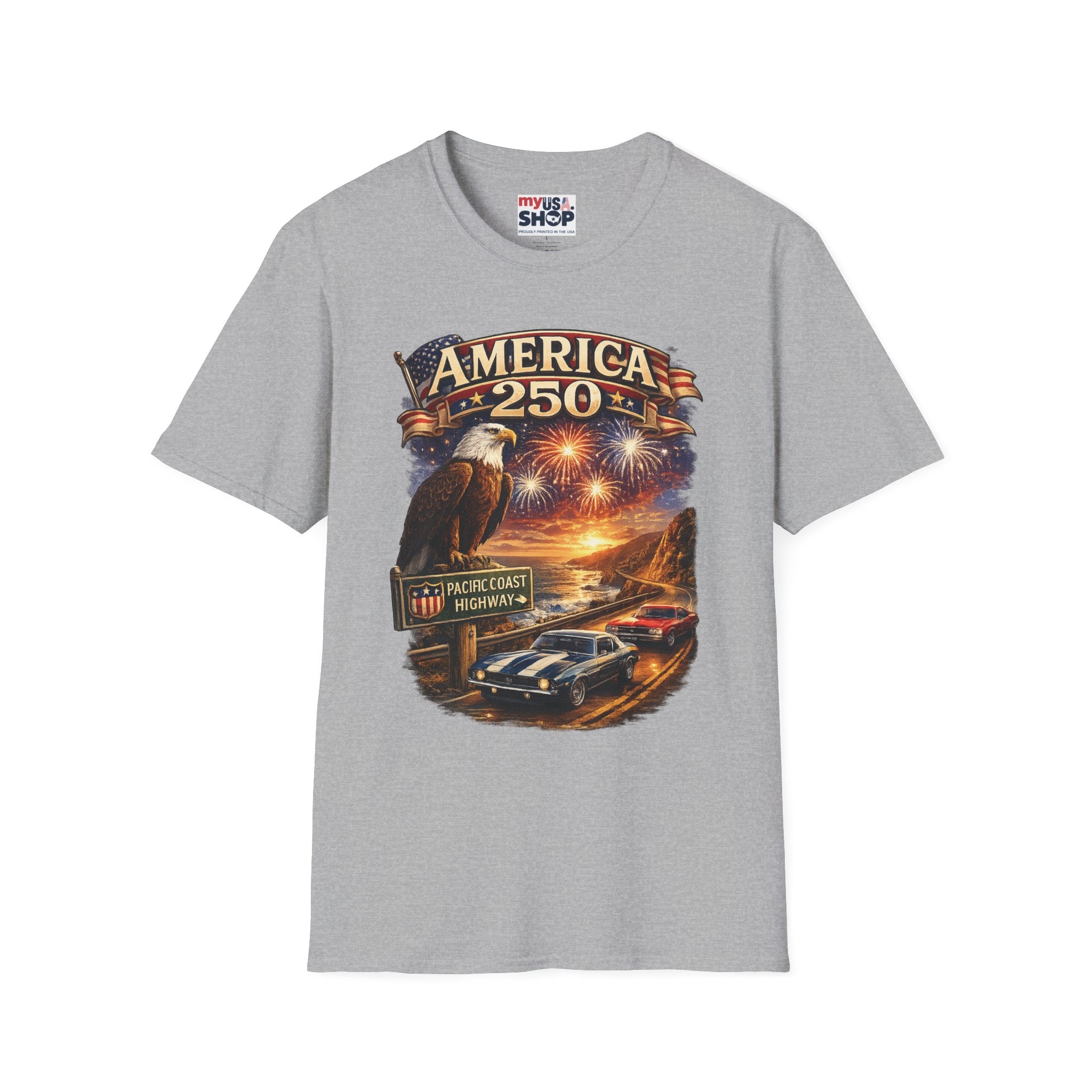 America 250 Eagle Fireworks T-Shirt