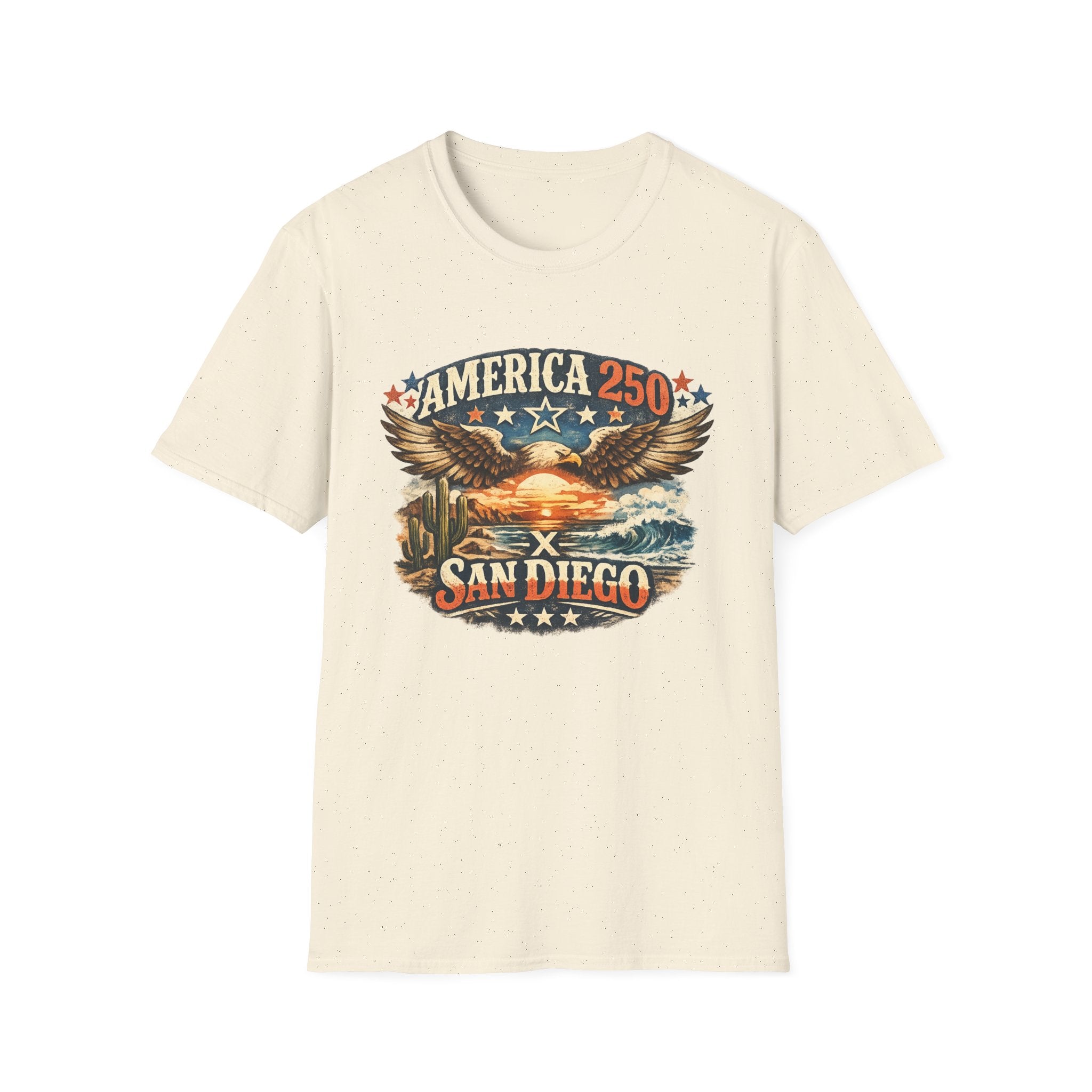 America 250 San Diego California Coastal Tee