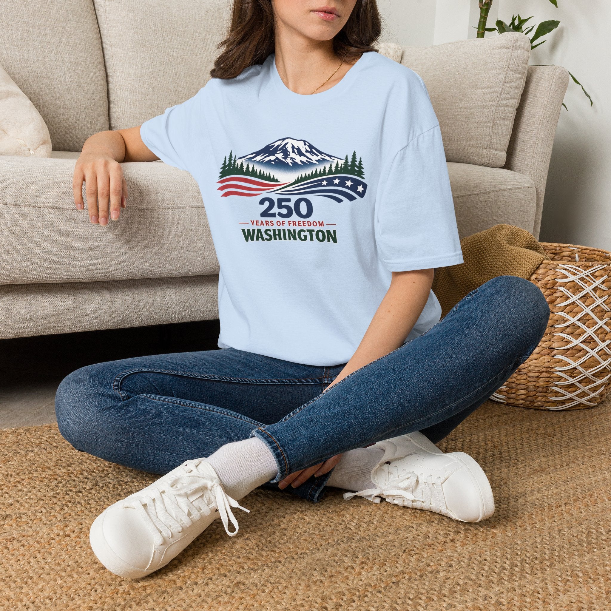 America 250 Washington T-Shirt - Unisex Softstyle T-Shirt