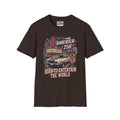 America 250 Vintage Drive-In Car T-Shirt — "Born to Entertain the World" Pop Culture