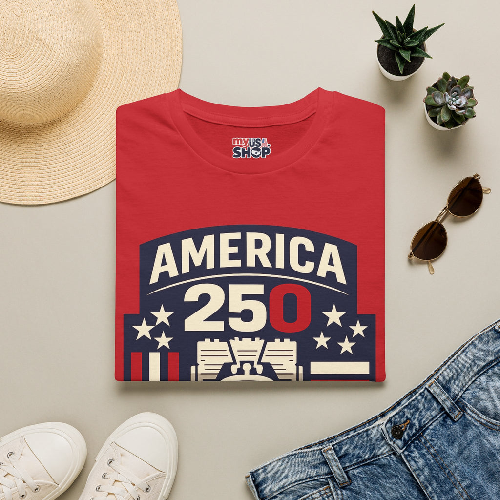 Pennsylvania America 250 Shirt — Modern Minimal Patriotic Badge Tee