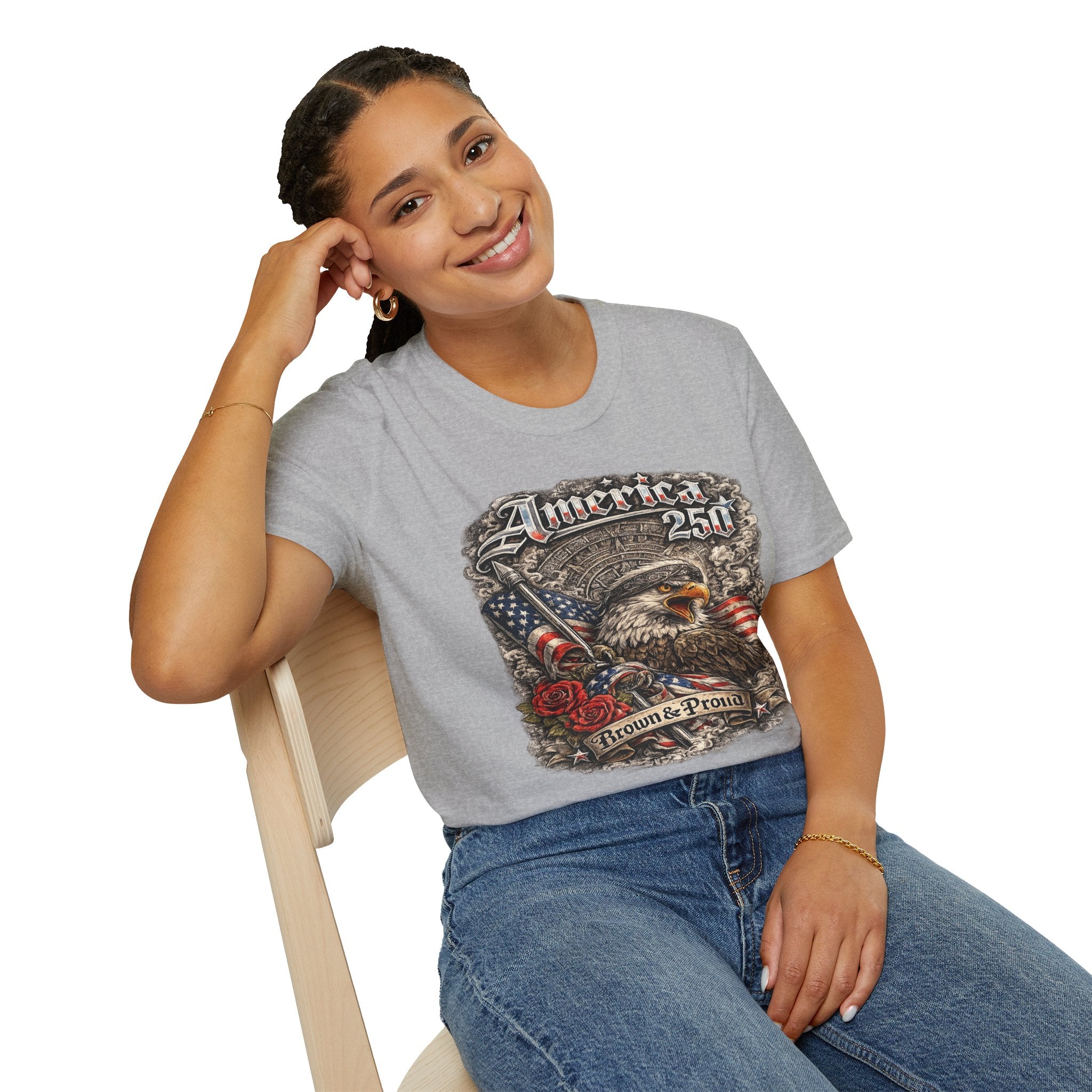 America 250 Eagle — Chicano Proud & Brave Patriotic