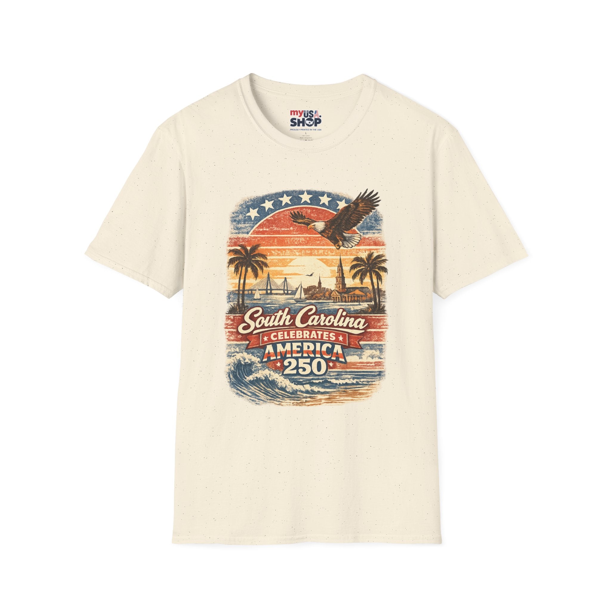 South Carolina Vintage Eagle T-Shirt — America Celebrates 250 Retro Tee