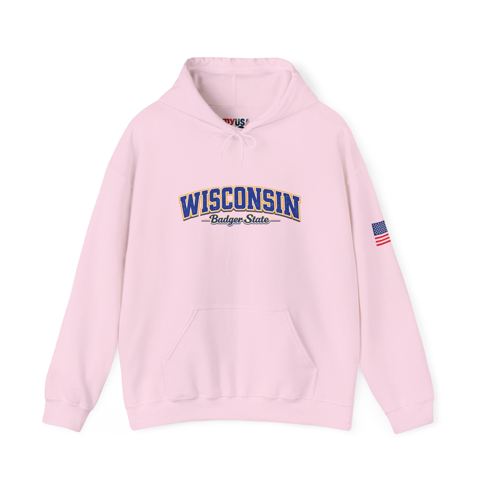 Wisconsin Badger State Heavy Blend Hooded Sweatshirt