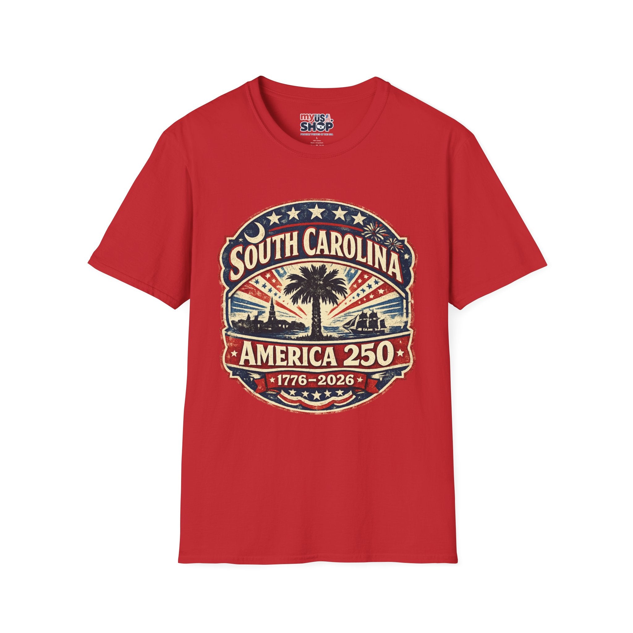 America 250 South Carolina Anniversary T-Shirt — Retro State Pride Tee