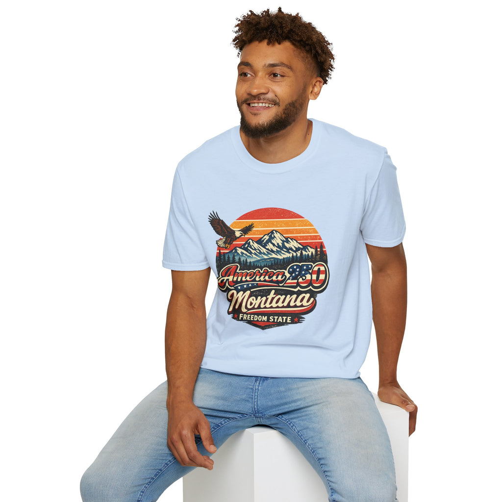 America 250 x Montana Vintage Eagle — America 80s Retro Mountain