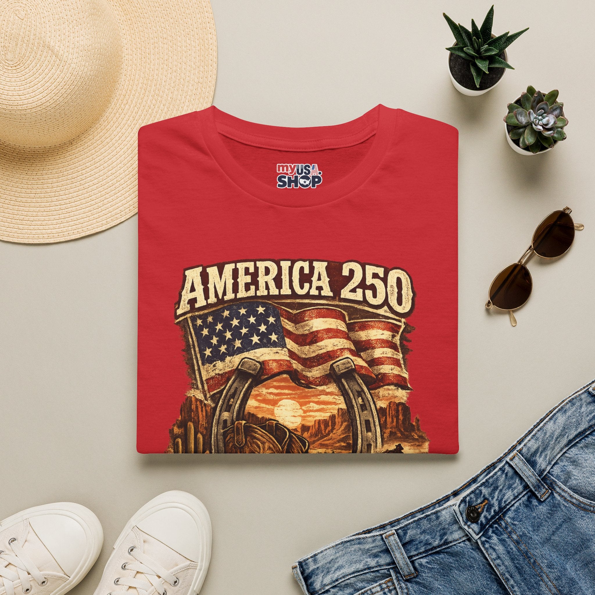 America 250 Utah T-Shirt — Freedom Frontier Western Graphic Tee