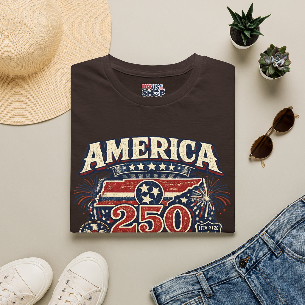 America 250 Tennessee Pride Shirt — 250 Years of Freedom Graphic Tee