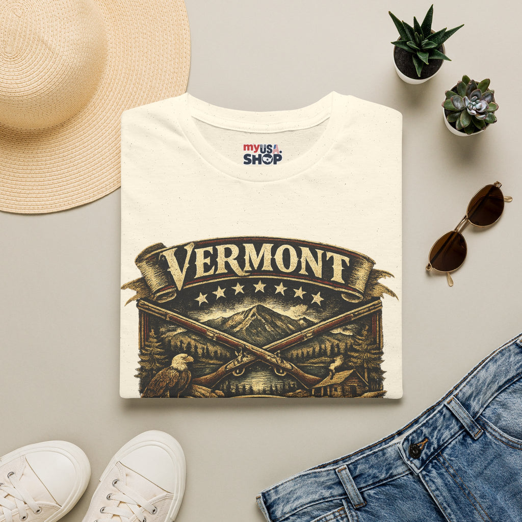 America 250 – Vermont Freedom Heritage Vintage Tee Design