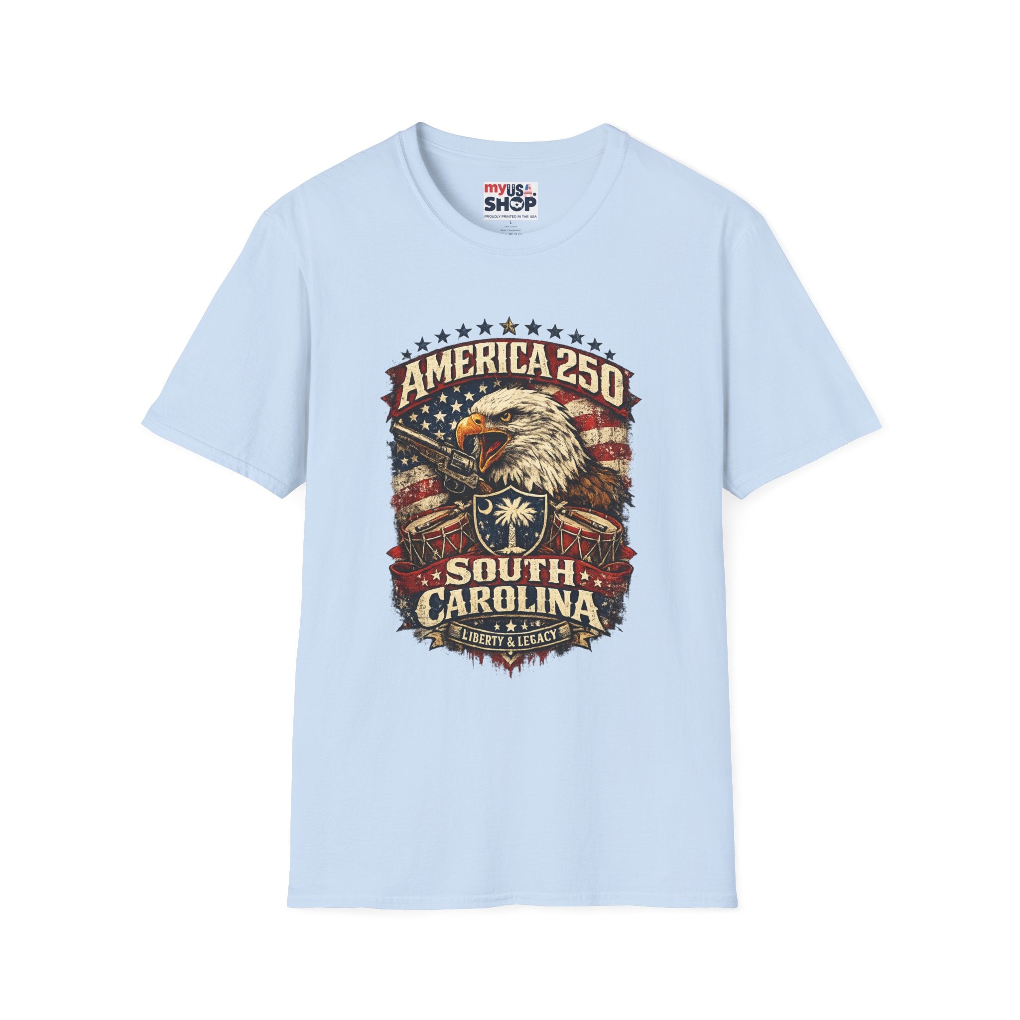 America 250 South Carolina T-Shirt Liberty and Legacy Celebration Tee