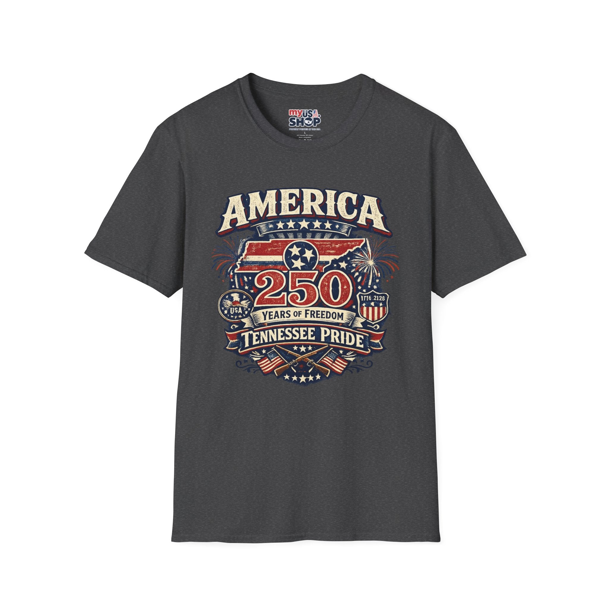 America 250 Tennessee Pride Shirt — 250 Years of Freedom Graphic Tee