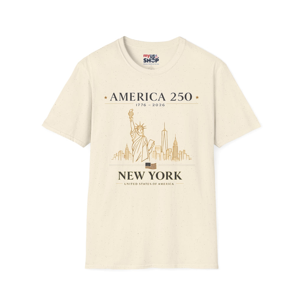 America 250 — USA Commemorative Tee (New York Statue of Liberty Design)