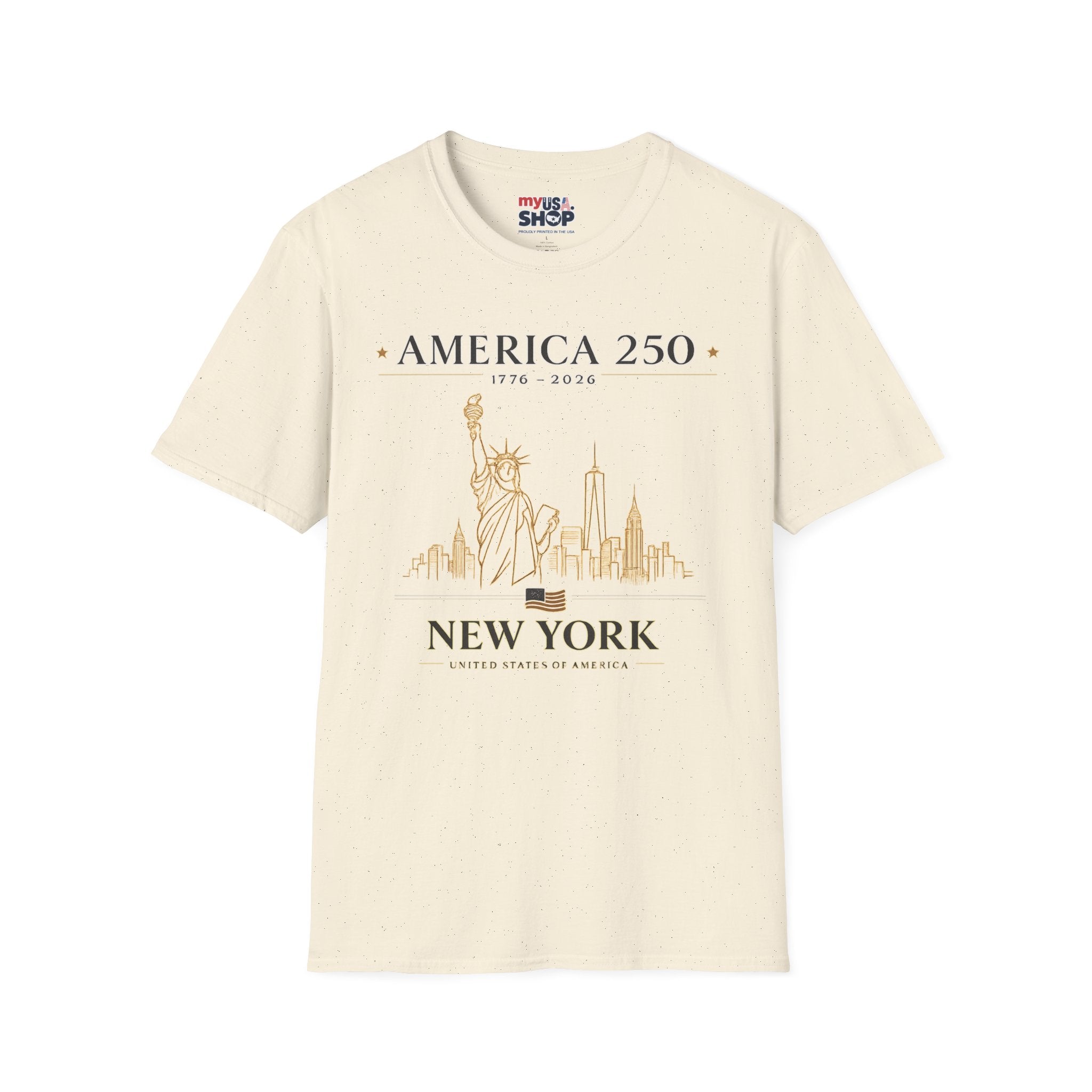 America 250 — USA Commemorative Tee (New York Statue of Liberty Design)