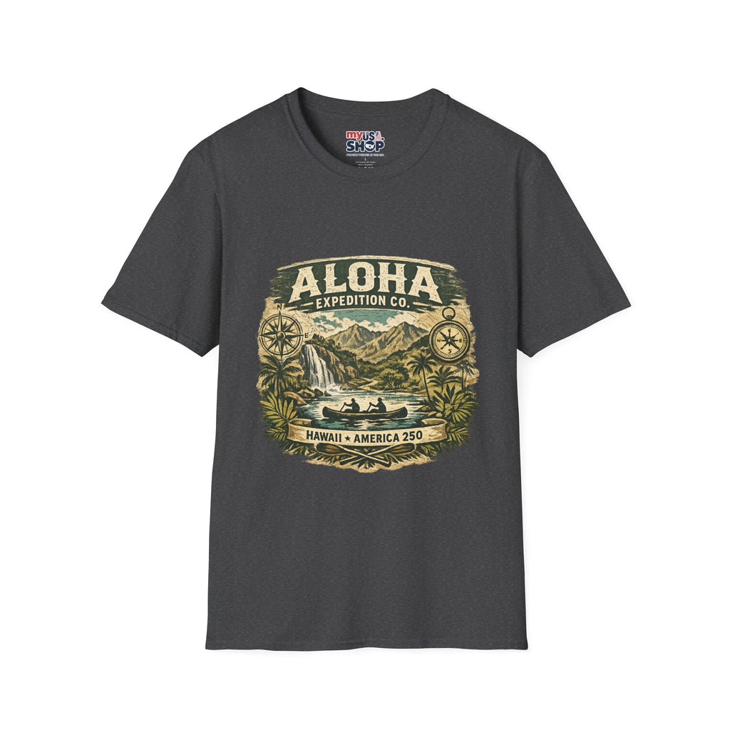 America 250 Hawaii Aloha Expedition T-Shirt — Vintage Hawaiian Adventure Tee