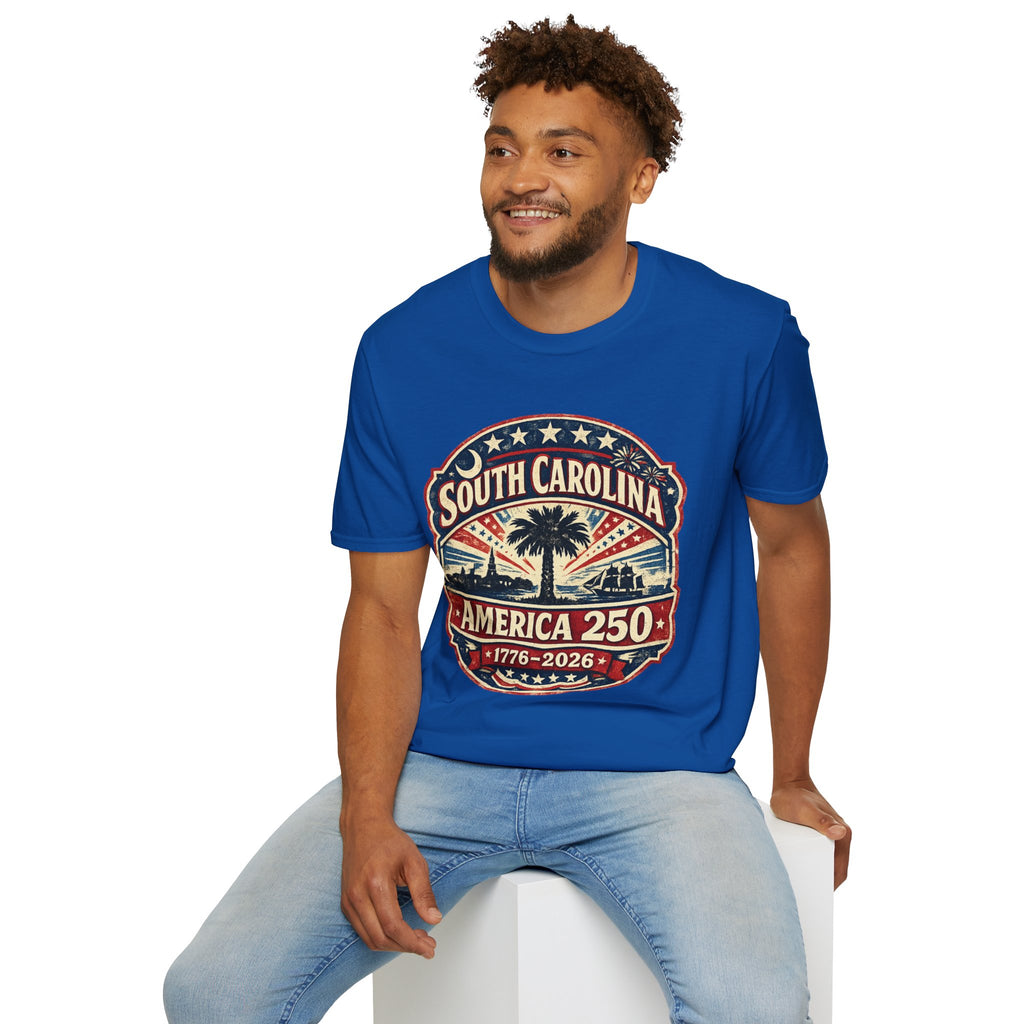 America 250 South Carolina Anniversary T-Shirt — Retro State Pride Tee
