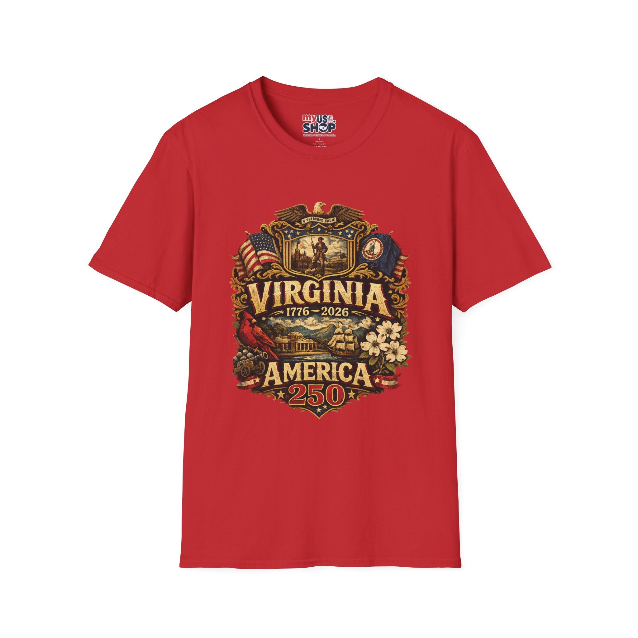 America 250 Co Virginia 250th Anniversary T-Shirt - Commemorative State Pride Tee