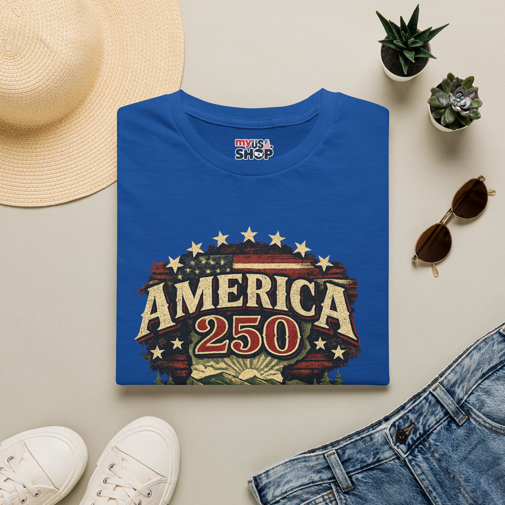 America 250 – Vermont “The Green Mountain State” Vintage Tee Design