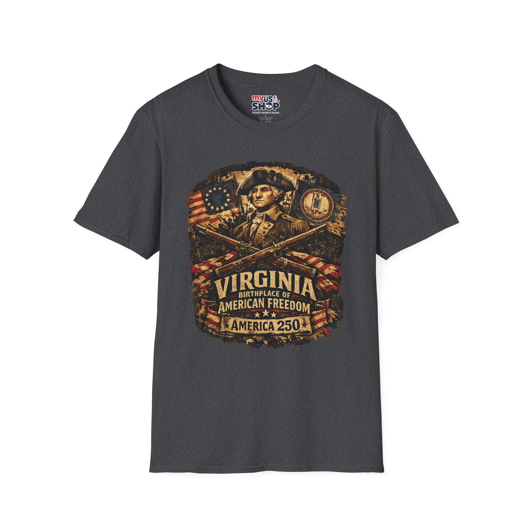 America 250 Virginia- American Freedom Tee Design