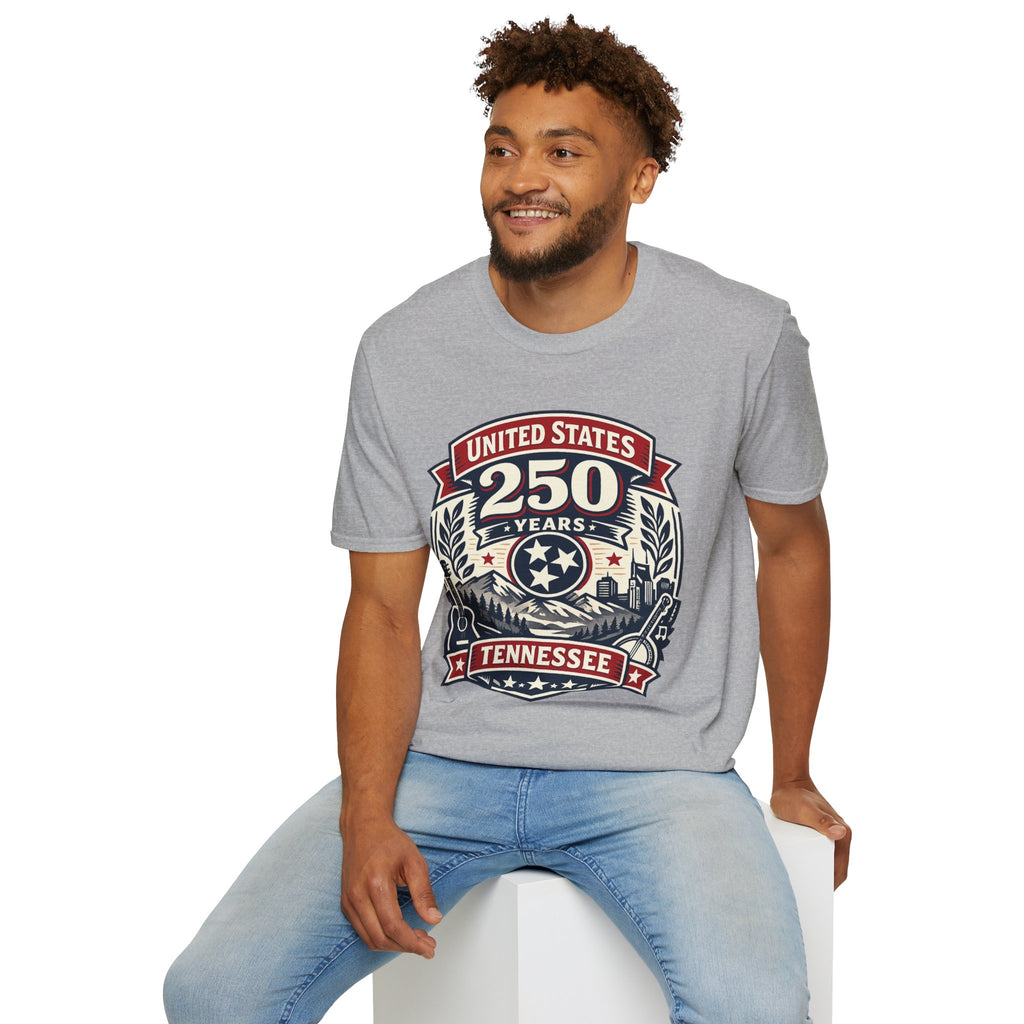 America 250 Tennessee T-Shirt — United States 250 Years Heritage Graphic Tee