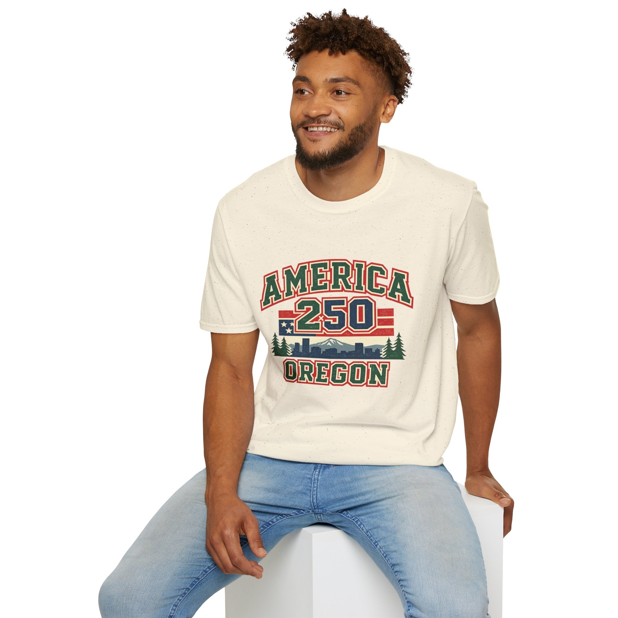 America 250 Shirt — Oregon Retro Collegiate Northwest Graphic Tee