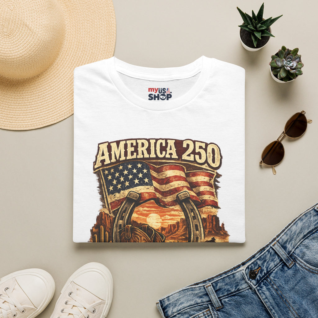 America 250 Utah T-Shirt — Freedom Frontier Western Graphic Tee